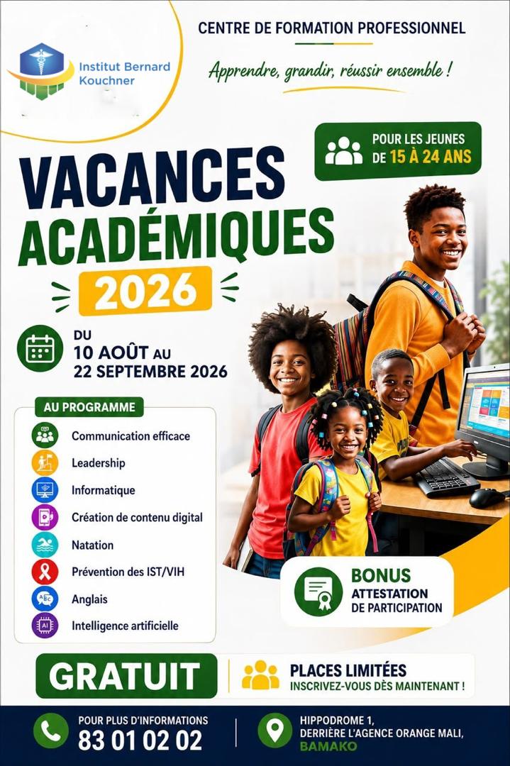 Vacances Académiques 2026 : formez-vous gratuitement pendant les vacances